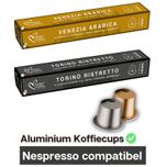 Nespresso compatibele Aluminium cups - Ristretto Torino en Arabica Venezia by - Aluminium Capsules - Voordeelpakket - 200 koffie capsules Combo Pack