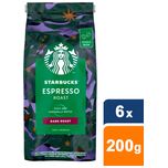 Espresso Dark Roast koffie - koffiebonen - 6 zakken à 200 gram