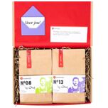 Valentijn cadeau koffie proefpakket met 4 vers gebrande koffies | bonen | premium kwaliteit | mooi verpakt als Valentijn cadeau | Koffiepakket | Proefpakket | Sinterklaas cadeautje
