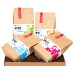 Koffiebonen proefpakket - cadeaupakket - vers gebrand - bonen - Top selectie - 4 x 250g - Amsterdamse microbranderij