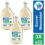 Vloeibaar Wasmiddel - Zero % - Wol & Fijnwas - Voordeelverpakking - 3 x 1L - 66 Wasbeurten