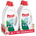 Deep Clean Fresh Breeze - Vloeibaar Wasmiddel - Voordeelverpakking - 4 x 34 Wasbeurten