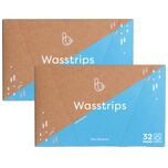 Wasstrips Multipack - Wasmiddel Strips voor Witte, Gekleurde en Zwarte Was - Eco Wasmiddel Vellen - Duurzame Laundry Strips – Sea Breeze (64 wasbeurten)