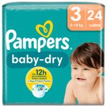 BabyDry Maat 3, 24 Luiers bij Jumbo