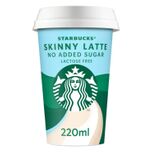 Starbucks Chilled Coffee Skinny Latte ijskoffie 220ml bij Jumbo