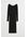 Ribgebreide Jurk Zwart Alledaagse jurken in maat XXL. Kleur: Black