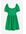 Tricot Jurk Met Structuurdessin En Pofmouwen Groen Alledaagse jurken in maat 4XL. Kleur: Green
