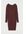Ribgebreide Jurk Donker Roodbruin Alledaagse jurken in maat L. Kleur: Dark red-brown