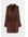 Gedrapeerde Jurk Donkerbruin Alledaagse jurken in maat S. Kleur: Dark brown