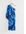 Losse Asymmetrische Wikkeljurk Met Franjes Blauw Dessin Alledaagse jurken in maat XS. Kleur: Blue patterned