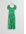 Soepel Vallende Midi-jurk Met Pofmouwen Felgroene Bloemenprint Alledaagse jurken in maat 34. Kleur: Bright green floral print