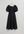 Linen Puff Sleeve Midi Dress Black Alledaagse jurken in maat 36