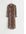 Asymmetrische Midi-jurk Bruine Print Alledaagse jurken in maat 42. Kleur: Brown print 002