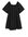 Square-neck Poplin Dress Black Alledaagse jurken in maat 40