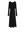 Gecombineerde Midi Jurk Zwart Alledaagse jurken in maat M. Kleur: Black