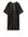 Relaxed Leather Dress Black Alledaagse jurken in maat 34