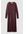 Long-sleeve Pleated Maxi Dress Burgundy Alledaagse jurken in maat 40