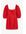Rode Plissé Jurk Met Strik Rood Alledaagse jurken in maat 36. Kleur: Red