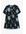 Zwarte Mini-jurk Met Rozenprint Retro Alledaagse jurken in maat L. Kleur: Retro rose