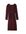 Viscose jacquard jurk met V print Brown syrah