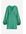 H & M - Satijnen jurk met ballonmouwen - Groen