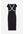 H & M - Geribde jurk met kant - Zwart