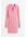 H & M - Ribgebreide jurk met kraag - Roze