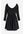 H & M - Ingerimpelde off-the-shoulderjurk - Zwart