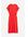 H & M - Tricot jurk met gesmokte taille - Rood