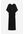 H & M - Geplooide jurk met strikbandjes - Zwart