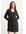 A-lijn-jurk-met stippen, Zwart, Maat: 38