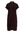 Dames jurk met linnenlook - Curve - Regular fit - Donkerbruin - Viscose - Plus Size Maat: 44