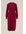 Dames jurk - Regular fit - Bordeauxrood - Maat: XS