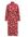 Dames jurk met dessin - Curve - Relaxed Fit - Saffraan rood - Viscose - Plus Size Maat: 44