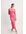 Gebreide maxi-jurk met diepe rug - Pink