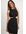 Fijngebreide mini-jurk met cut-outdetail - Black
