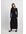 Gebreide maxi-jurk met detail op de taille - Black