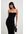 Maxi tube-jurk met gedraaide voorkant - Black