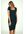 Square Neck Bodycon jurk in opaalgroen