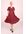 Irene Floral cross over swing jurk in rood