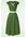 Gestippelde midi-jurk met brede kraag in groen