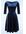 Riley Velvet swing jurk in navyblauw