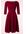 Valerie velours swing jurk in rood