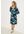 Dames Viscose jurk met print in Groen, Gr: XL