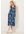 Dames Jersey midi-jurk in Blauw, Gr: XS