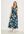 Dames Viscose jurk met print in Groen|Wit, Gr: XS