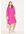 Dames Linnen tuniekjurk in Pink, Gr: XS