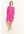 Dames Linnen jurk in Pink, Gr: XS