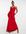 Maxi bandeau-jurk met gevlochten detail in rood