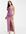 ASOS DESIGN Petite - Aangerimpelde maxi jurk met hartvormige halslijn in roze-Veelkleurig